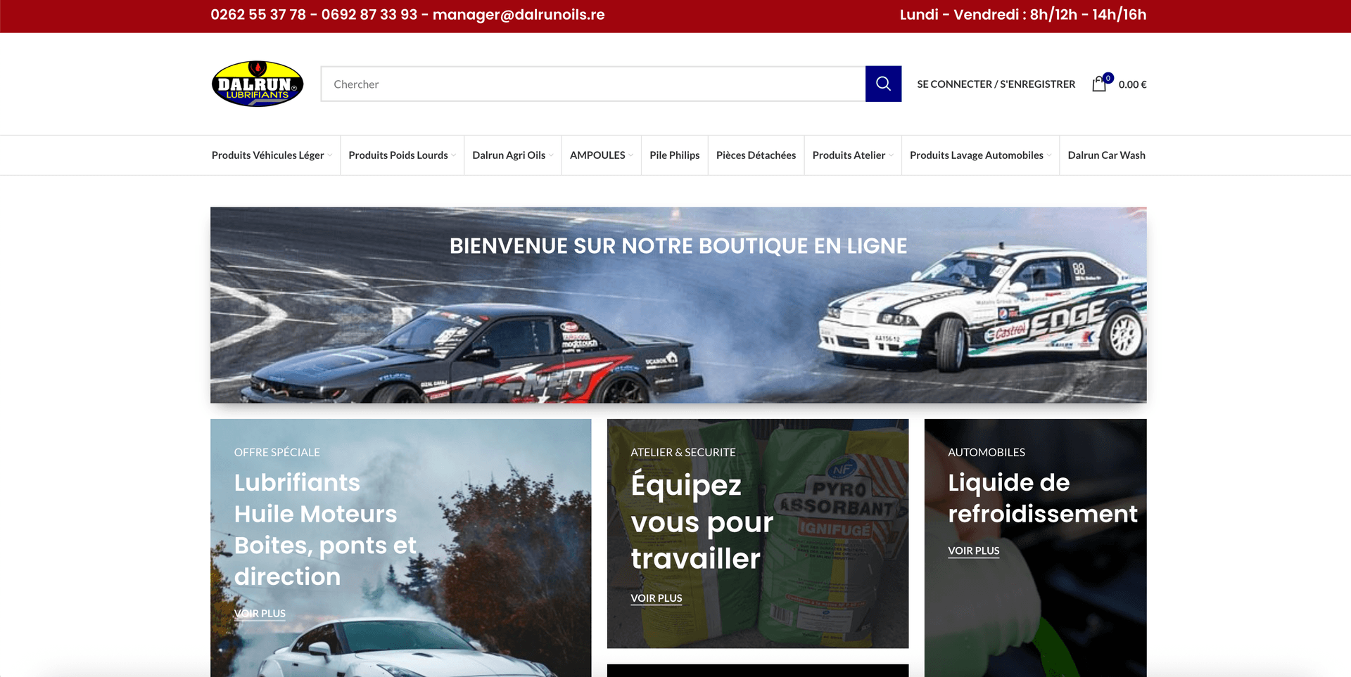 Dalrun Oils - Site internet créé par Fibroweb, agence web à Perpignan