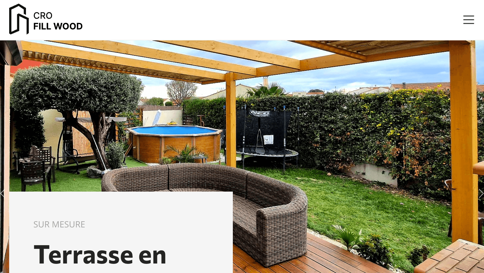 CroFillWood — Site internet créé par Fibroweb, agence web à Perpignan