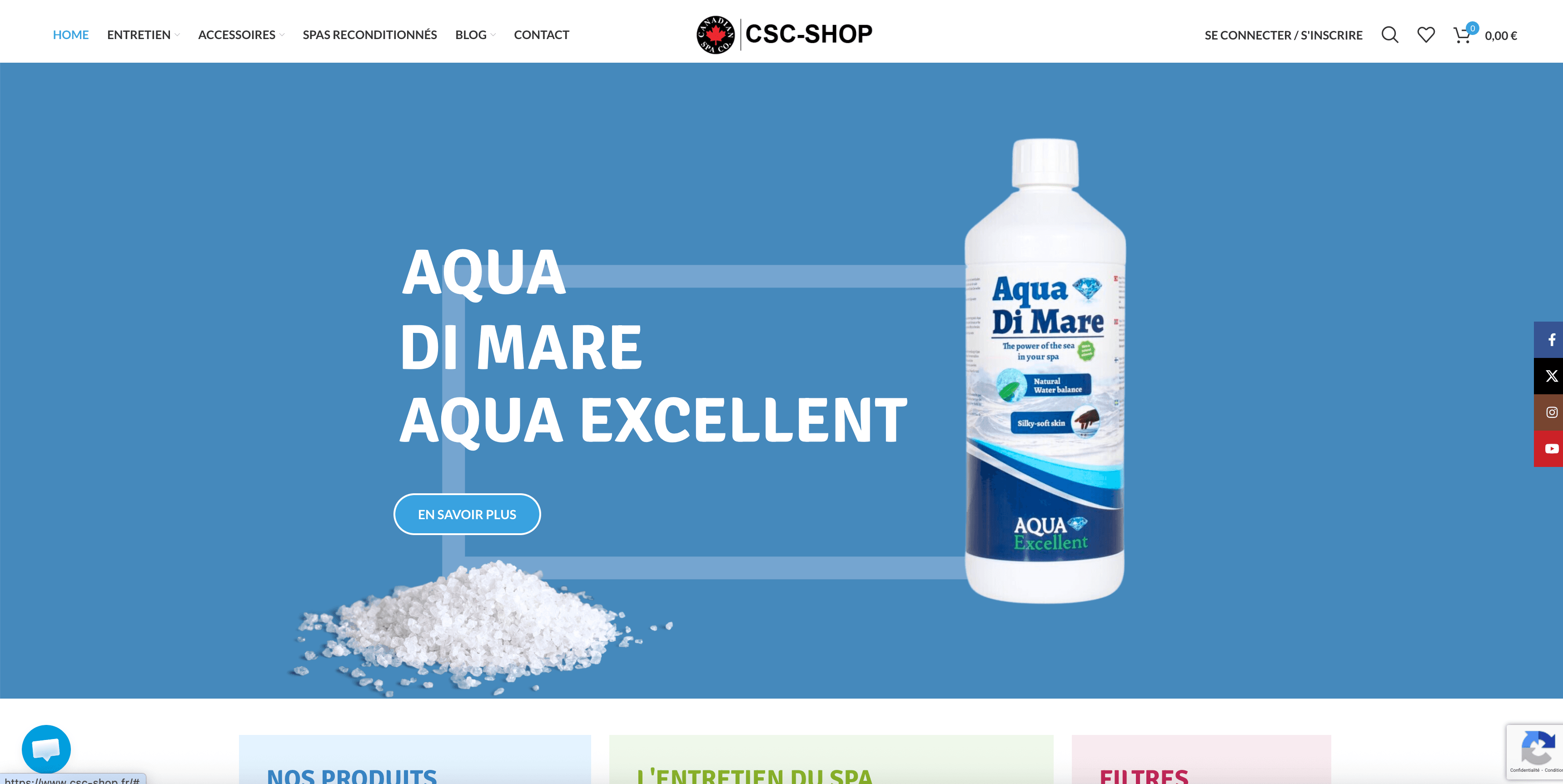 CSC-Shop — Site internet créé par Fibroweb, agence web à Perpignan